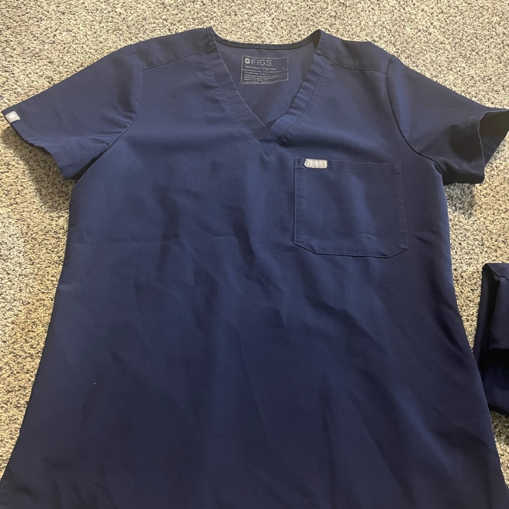 FIGS Navy Blue Shirt